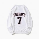 Shohoku Basketball Sakuragi 7 Sweatshirts White