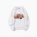 The Five Tigers of Shohoku Head Sweatshirts White