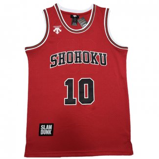 Shohoku Sakuragi 10 Jersey Red Embroidery