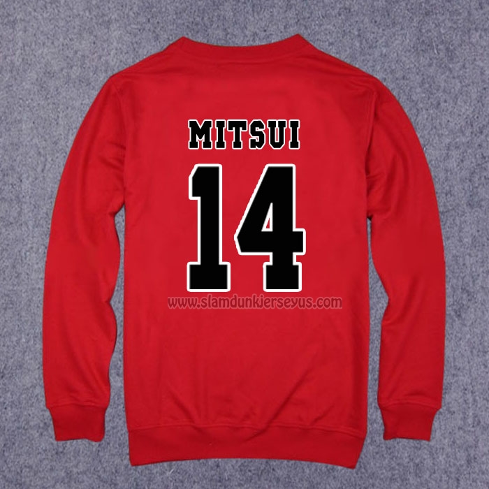 Shohoku Mitsui 14 Sweatshirts Red